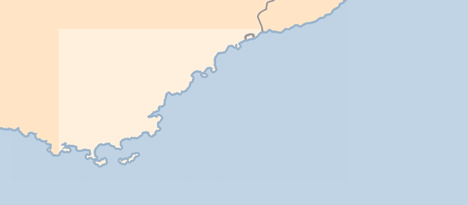 Kartta Juan-les-Pins